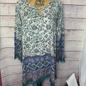 NWT Altr’d State Boho Floral Tunic Dress S